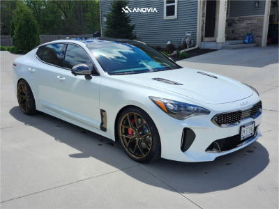 2023 Kia Stinger - 20x9 35mm - Anovia An-12 - Lowering Springs - 245/35R20