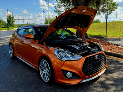 2013 Hyundai Veloster - 18x8.5 35mm - Anovia Elder - Stock Suspension - 225/35R18