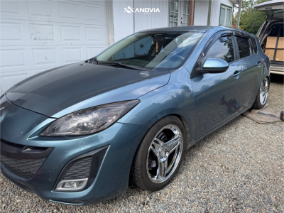 2011 Mazda 3 - 17x8 35mm - Anovia Treble - Coilovers - 225/35R17