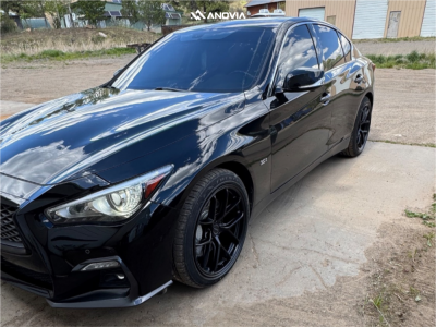 2020 INFINITI Q50 - 19x9.5 35mm - Anovia An-12 - Stock Suspension - 245/40R19