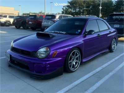 2002 Subaru Impreza - 17x9 35mm - Anovia Kano - Coilovers - 205/40R17