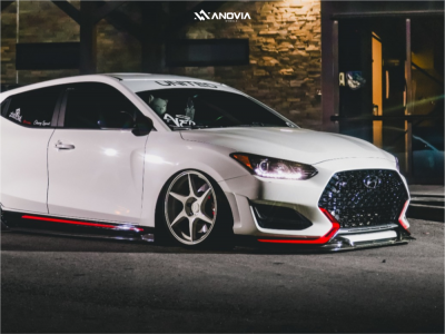 2022 Hyundai Veloster N - 18x8.5 35mm - Anovia Titan - Air Suspension - 215/35R18