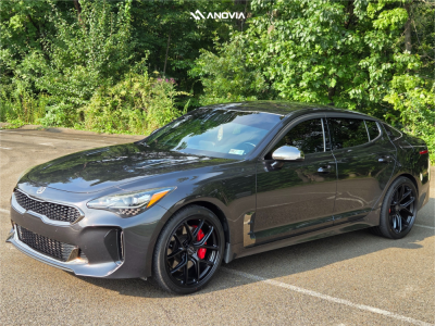 2019 Kia Stinger - 20x9 35mm - Anovia An-12 - Stock Suspension - 235/30R20