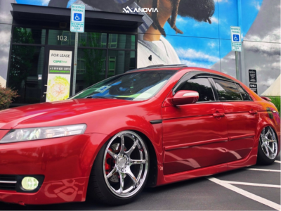 2007 Acura TL - 18x9.5 35mm - Anovia Kano - Air Suspension - 225/45R18