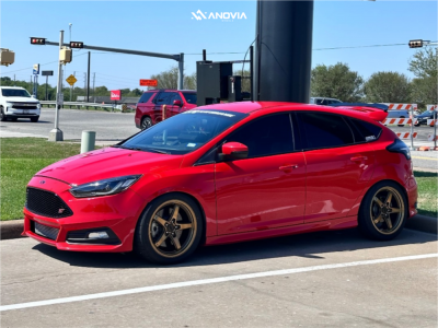 2015 Ford Focus - 18x8.5 40mm - Anovia An-5s - Coilovers - 245/40R18