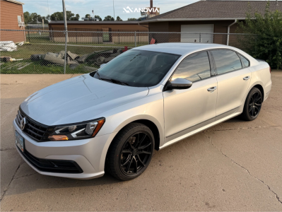 2016 Volkswagen Passat - 18x8.5 35mm - Anovia An-10 - Stock Suspension - 225/40R18