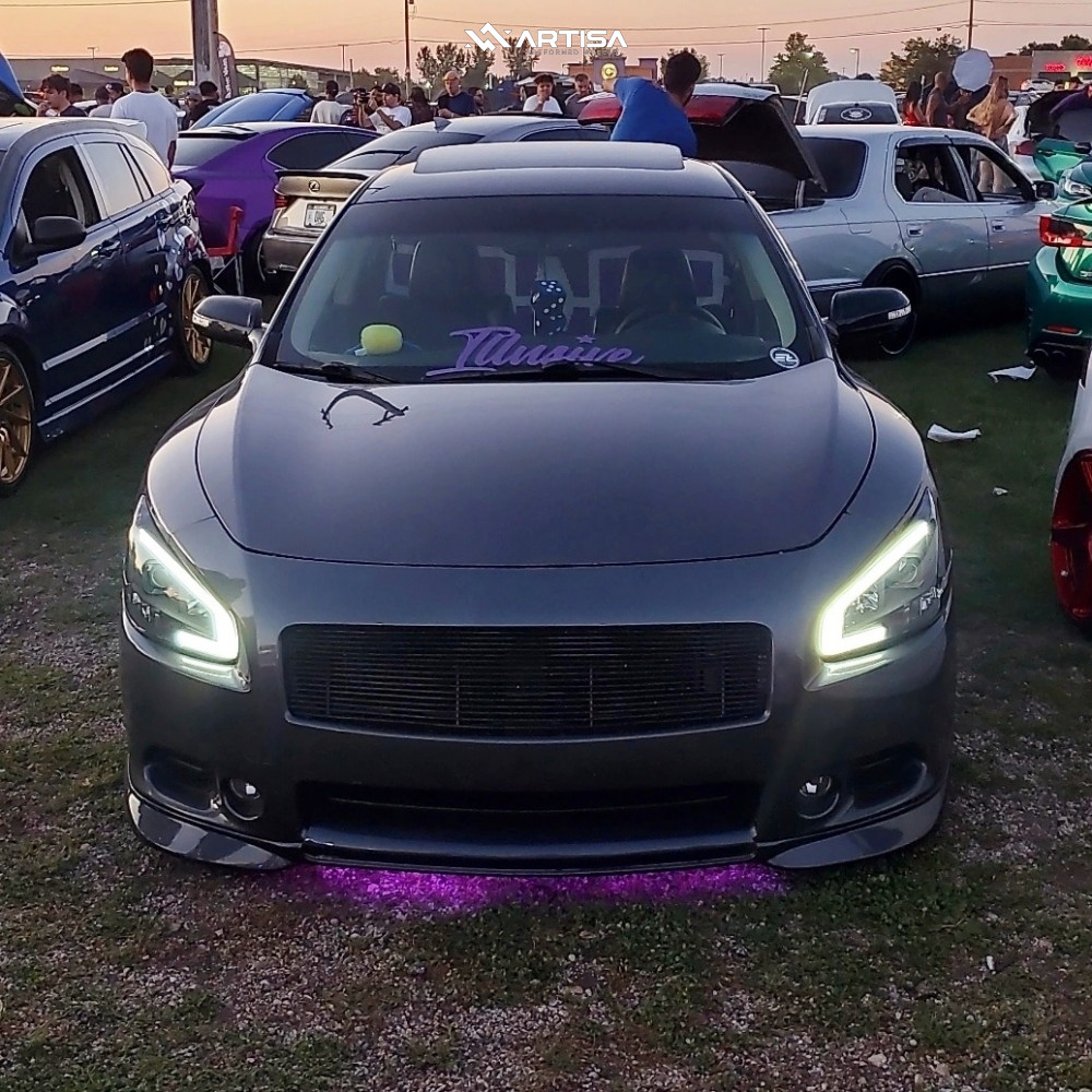 2009 Nissan Maxima S Wheel Offset Nearly Flush Coilovers